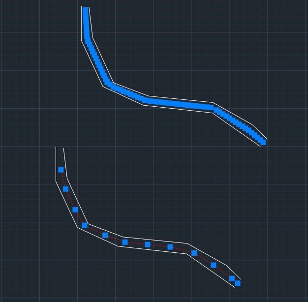 Fig3. 流心連線距離差異比較